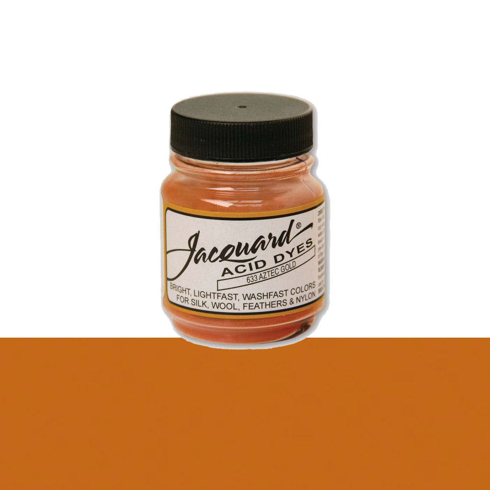 Jacquard Wolverf 633 Aztec Gold - potje geconcentreerde Acid Dye wolverf in kleur 633 Aztec Gold