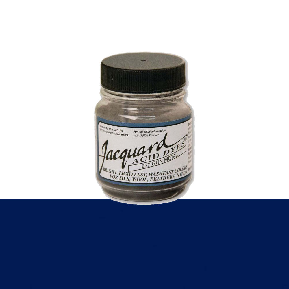Jacquard Wolverf 637 Gun Metal - potje geconcentreerde Acid Dye wolverf in kleur 637 Gun Metal
