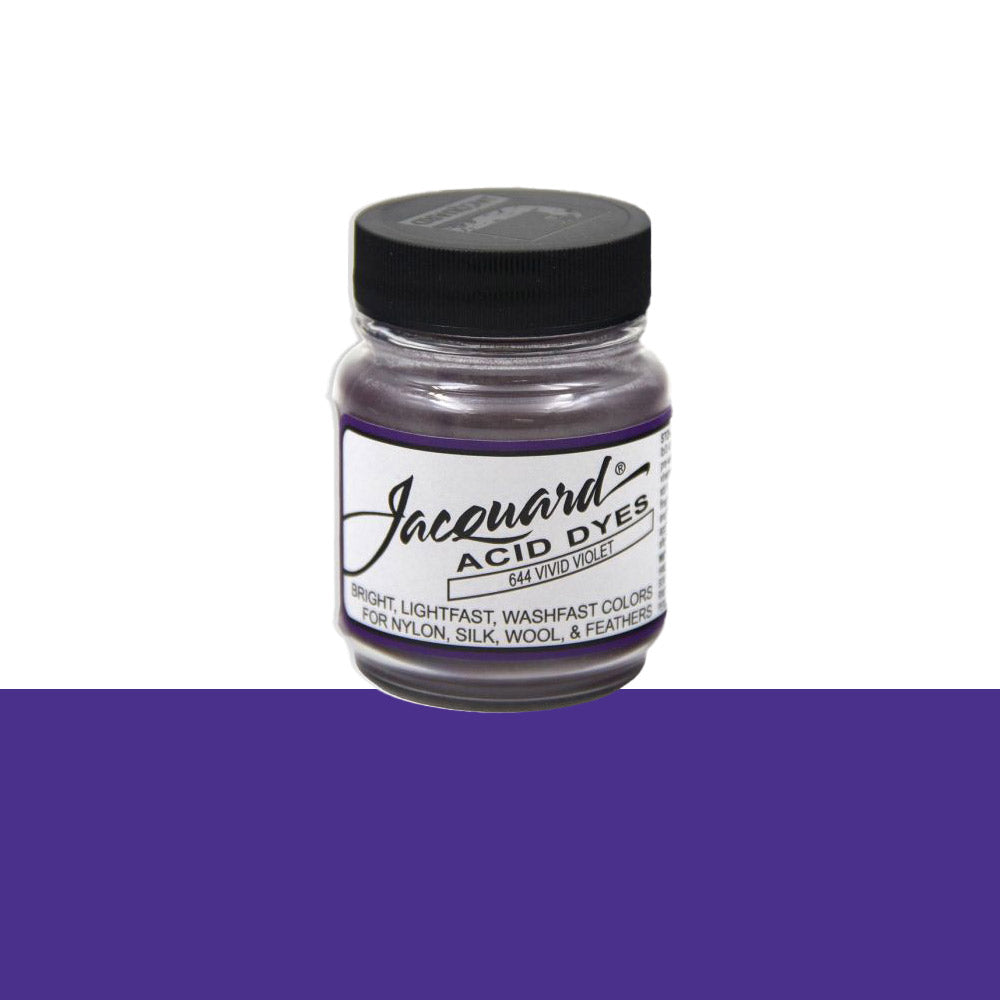 Jacquard Wolverf 644 Vivid Violet - potje geconcentreerde Acid Dye wolverf in kleur 644 Vivid Violet