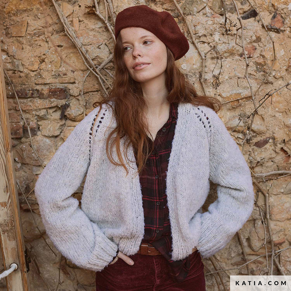Patroon breien haken dames jas herfst winter katia — gemaakt met Katia Concept 100% Wool Textures Herfst-Winter 2025-2026 (30)