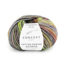 Katia Cotton-Merino Rainbow 503 Groen-Rood-Medium blauw
