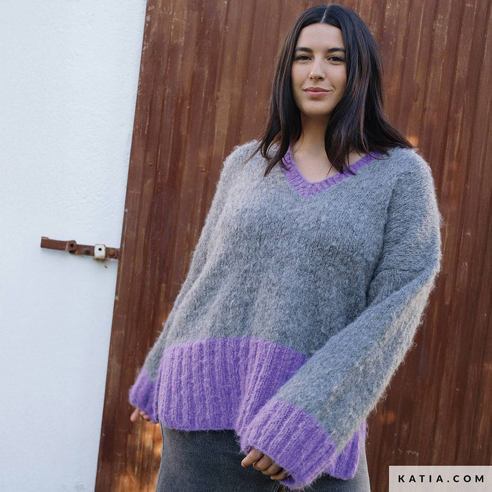 Patroon breien haken dames trui herfst winter katia — gemaakt met Katia Country Knits (9)