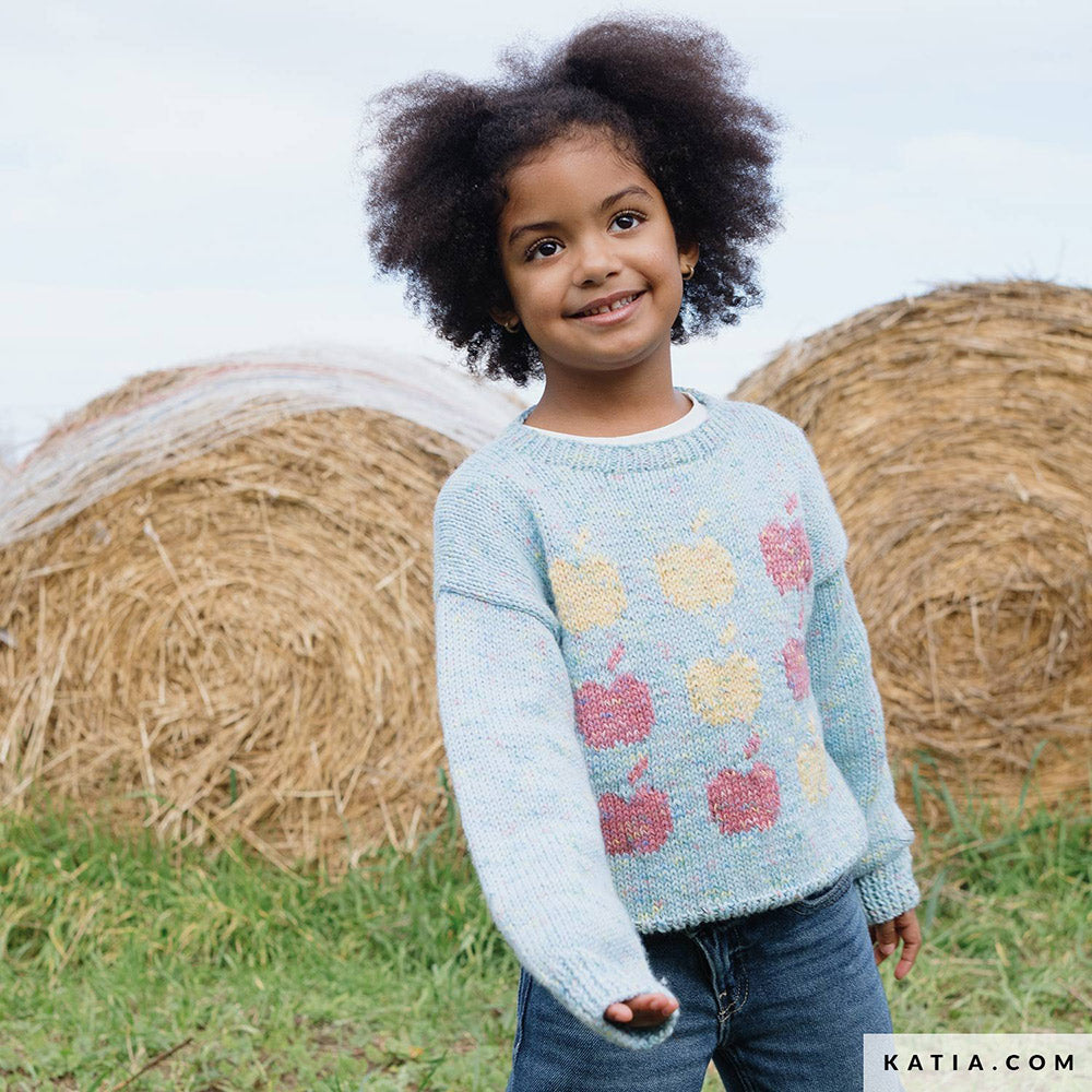 Patroon breien haken kinderen trui herfst winter katia — gemaakt met Katia Country Knits (20)