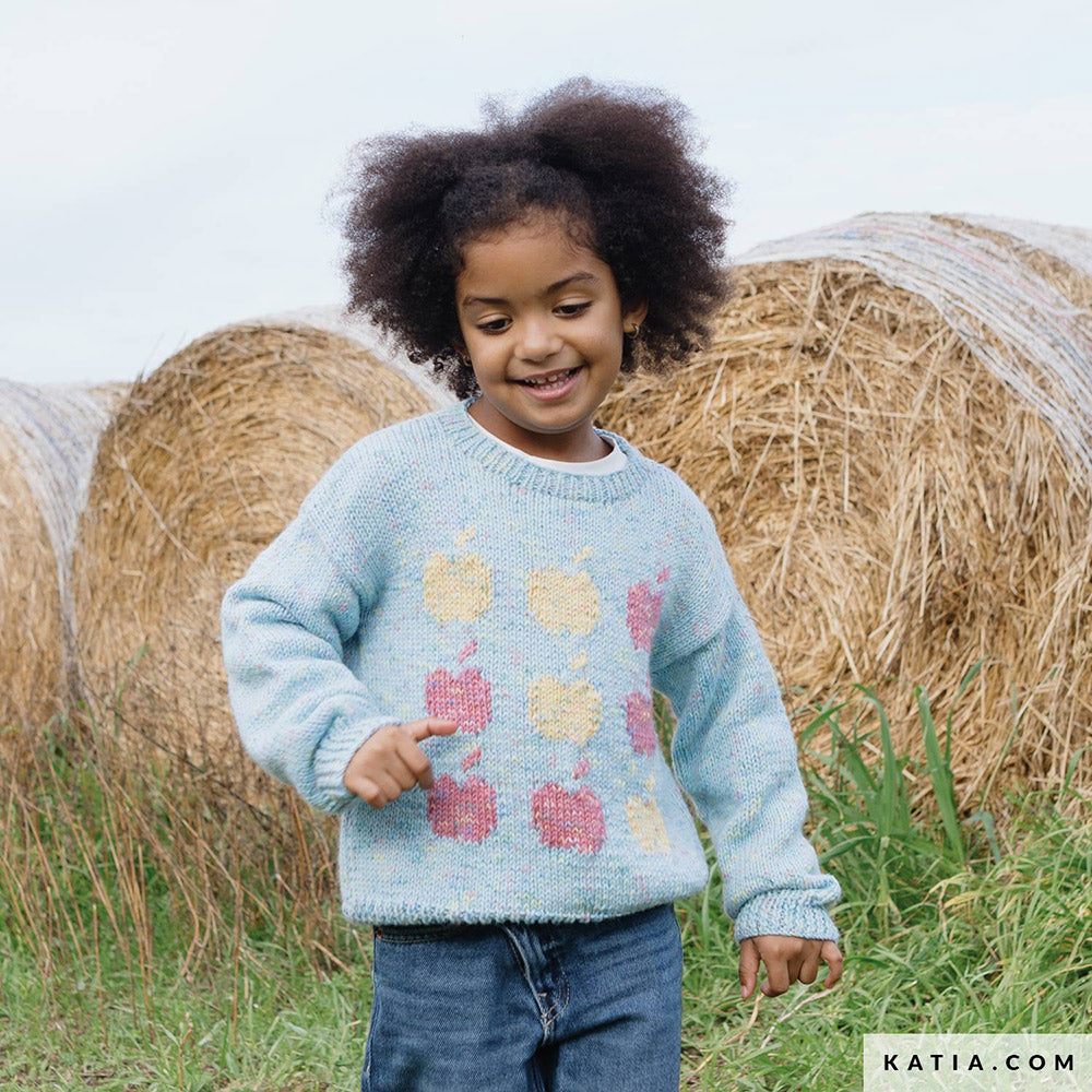 Patroon breien haken kinderen trui herfst winter katia — gemaakt met Katia Country Knits (18)