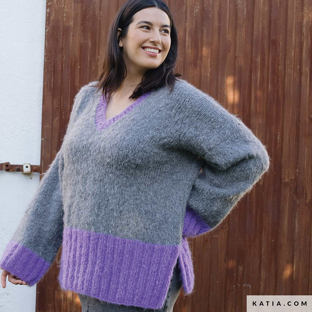 Patroon breien haken dames trui herfst winter katia — gemaakt met Katia Country Knits (5)