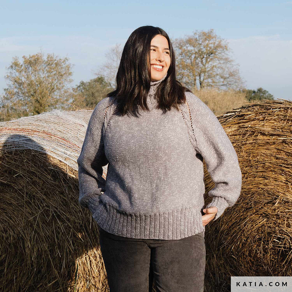 Patroon breien haken dames trui herfst winter katia — gemaakt met Katia Country Knits (35)