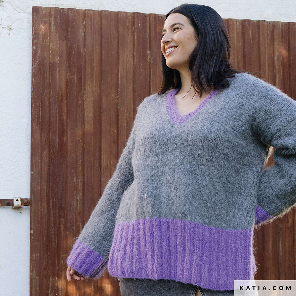 Patroon breien haken dames trui herfst winter katia — gemaakt met Katia Country Knits (3)