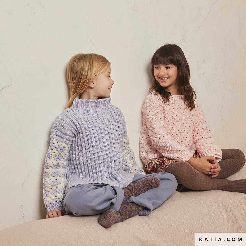 Patroon breien haken kinderen trui herfst winter katia — gemaakt met Katia Craft Lover (2)
