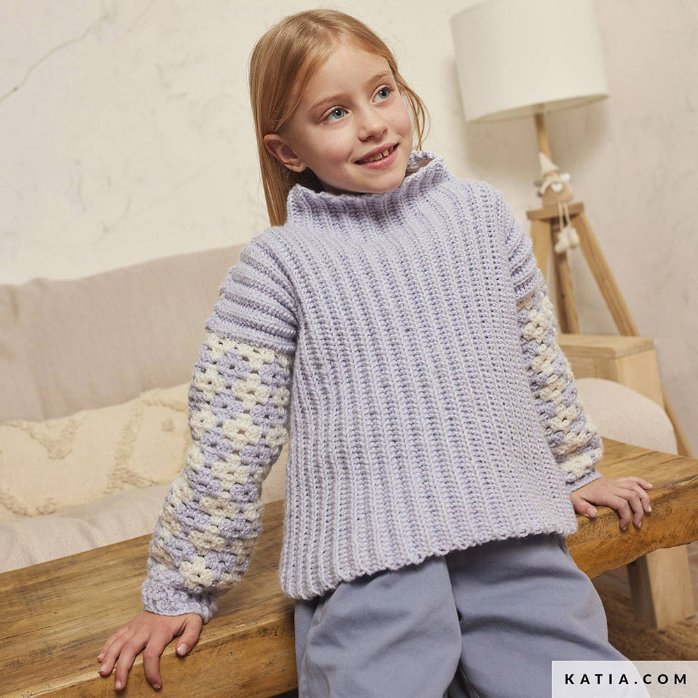 Patroon breien haken kinderen trui herfst winter katia — gemaakt met Katia Craft Lover (4)
