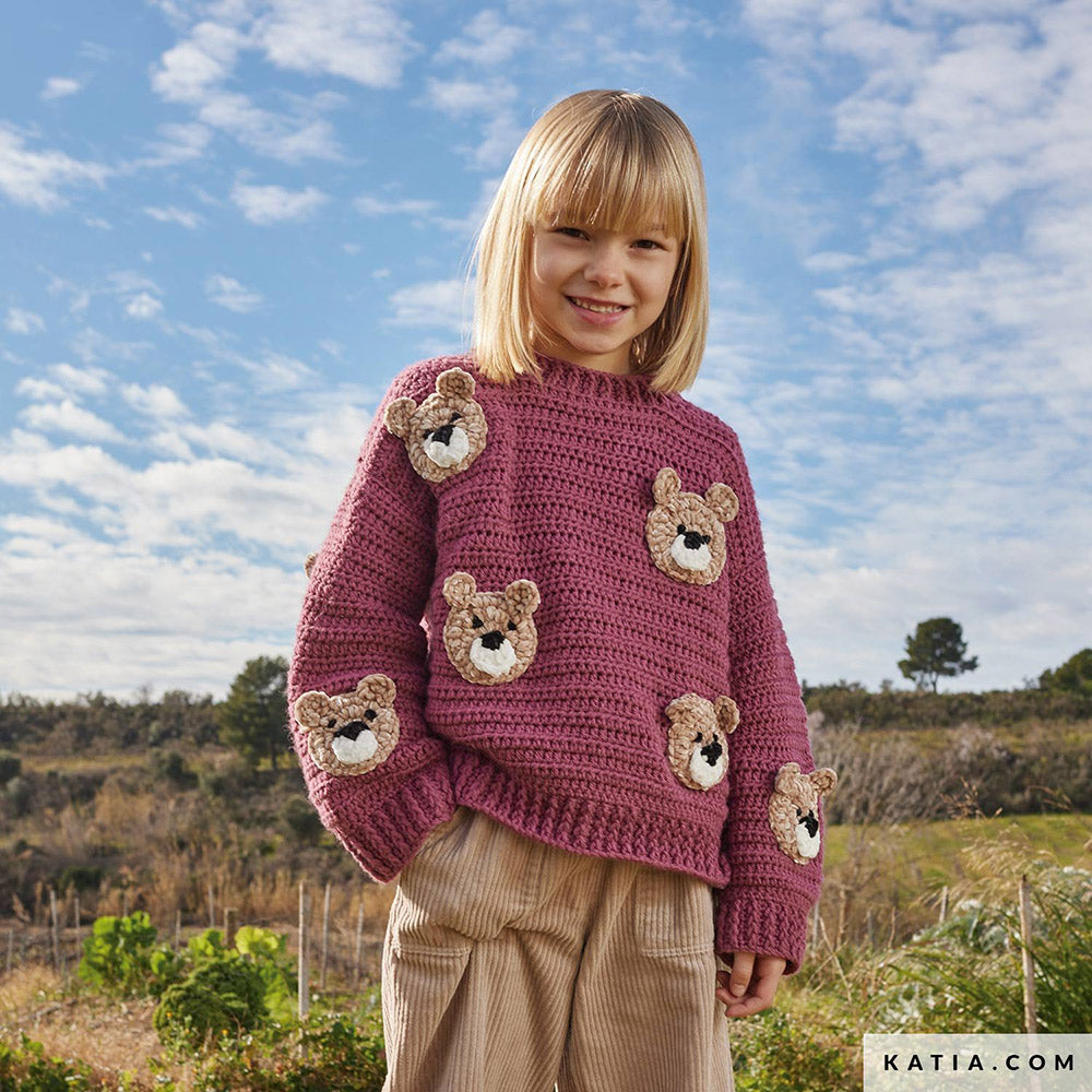 Patroon breien haken kinderen trui herfst winter katia — gemaakt met Katia Craft Lover (11)