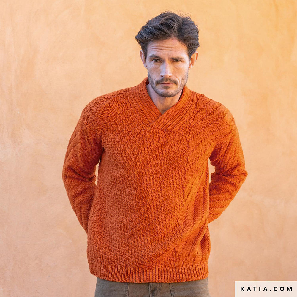 Patroon breien haken heren trui herfst winter katia — gemaakt met Katia Craft Lover (4)