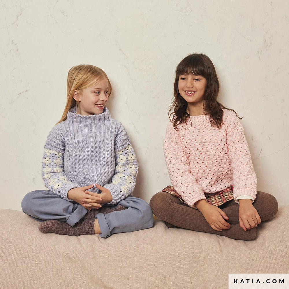Patroon breien haken kinderen trui herfst winter katia — gemaakt met Katia Craft Lover (6)