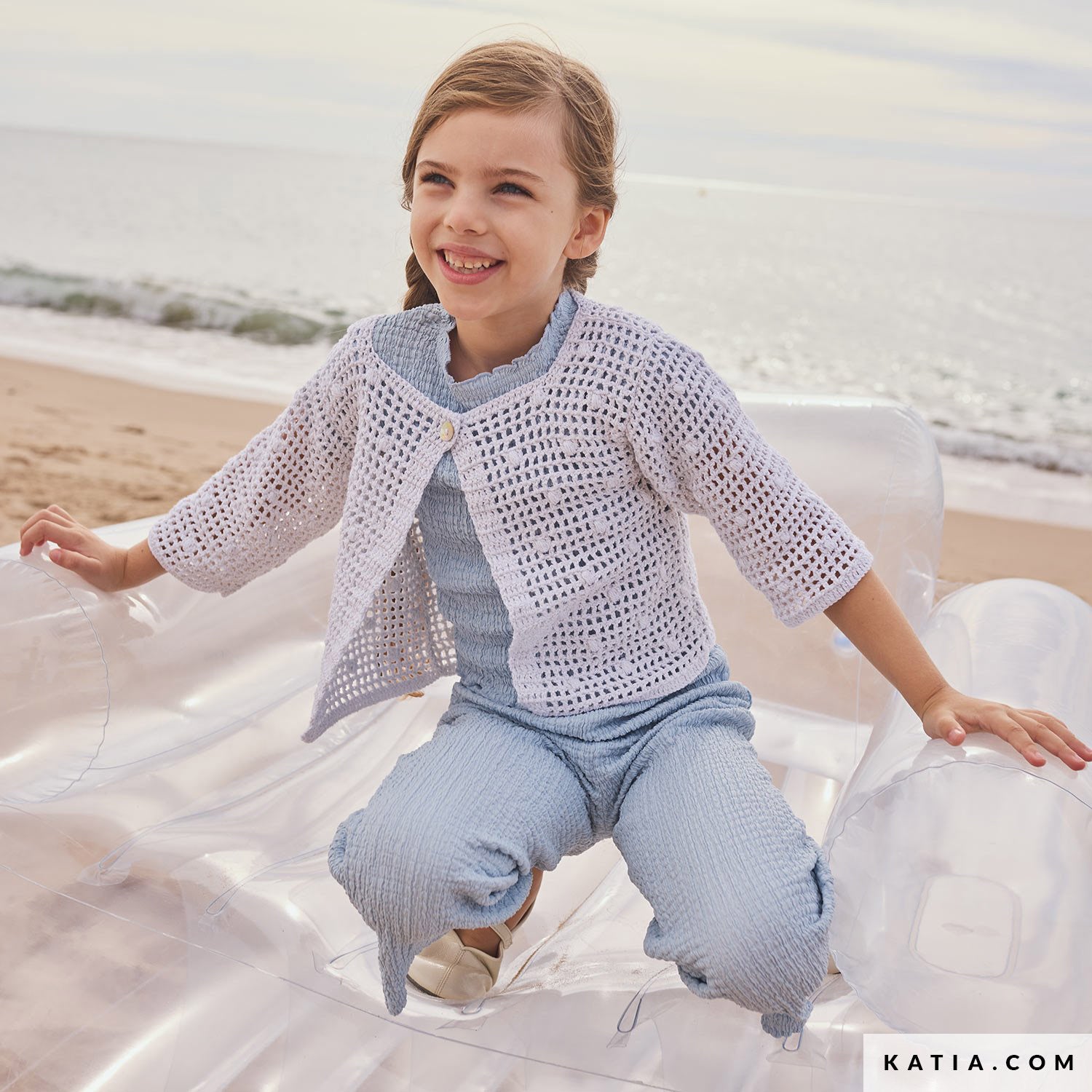 Patroon breien haken kinderen jas lente zomer katia — gemaakt met Katia Estrella (6)