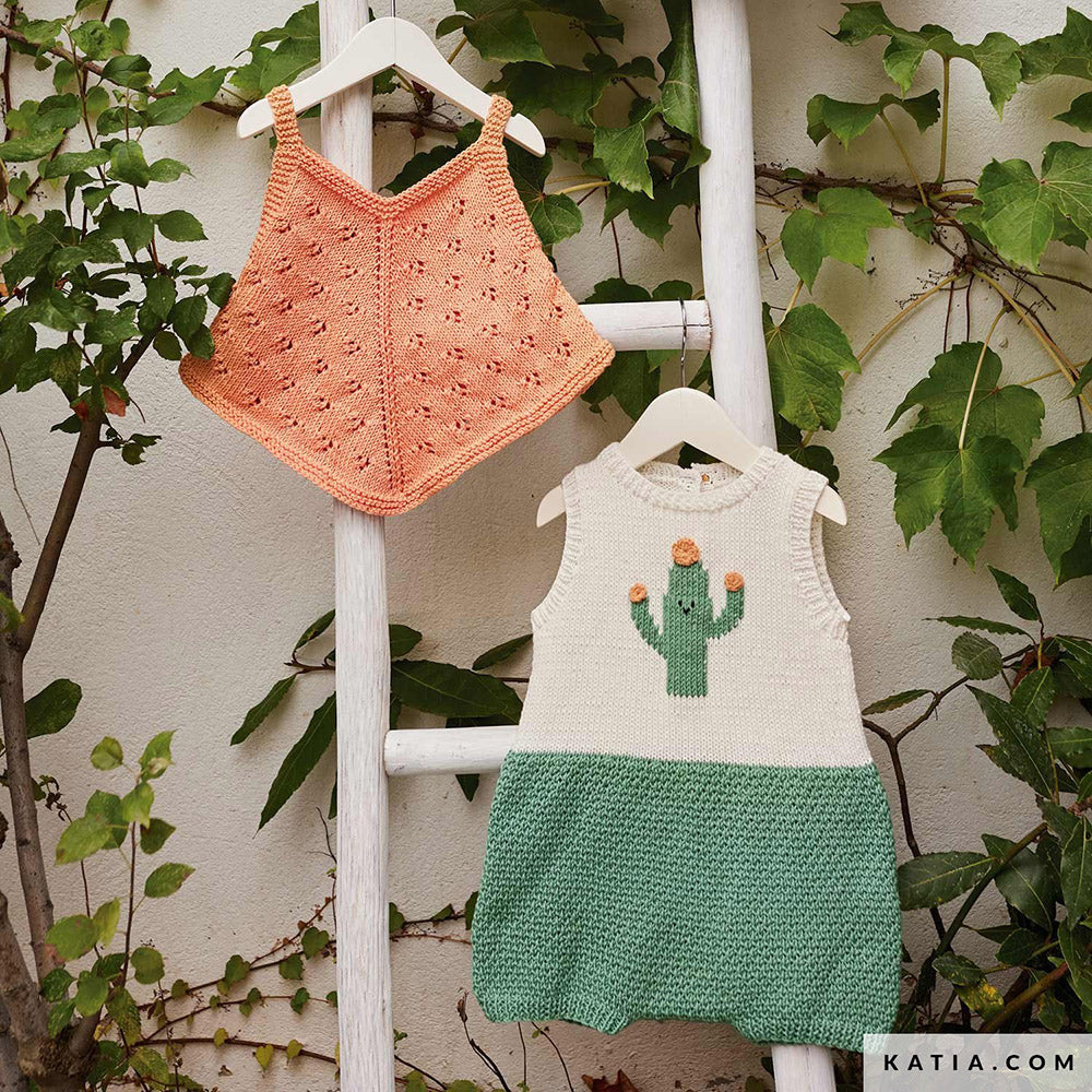 Patroon breien haken baby topje lente zomer katia — gemaakt met Katia Fair Cotton