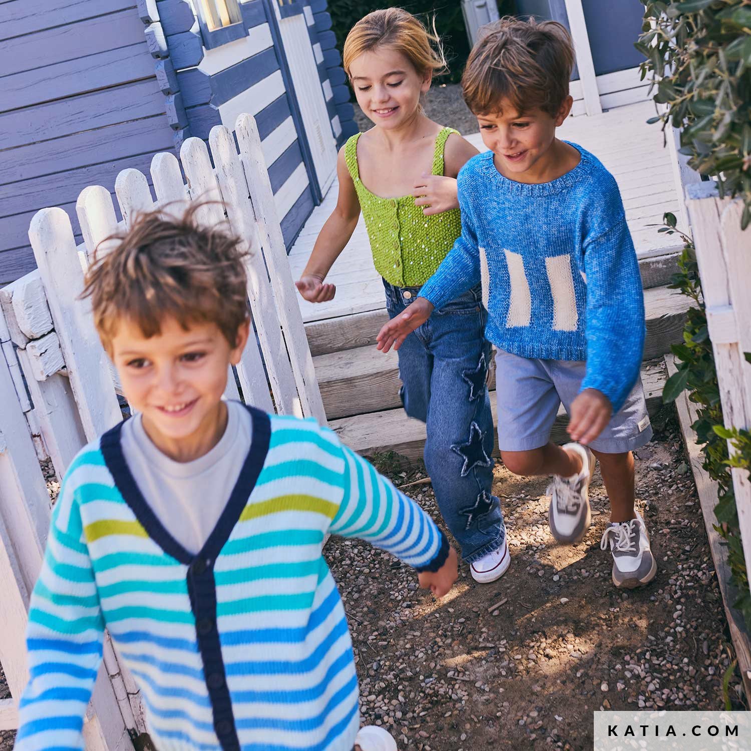 Patroon breien haken kinderen jas lente zomer katia — gemaakt met Katia Fair Cotton (11)