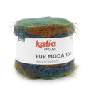 Katia Fur Moda 100 301 Kaki-Citroengeel-Eend blauw