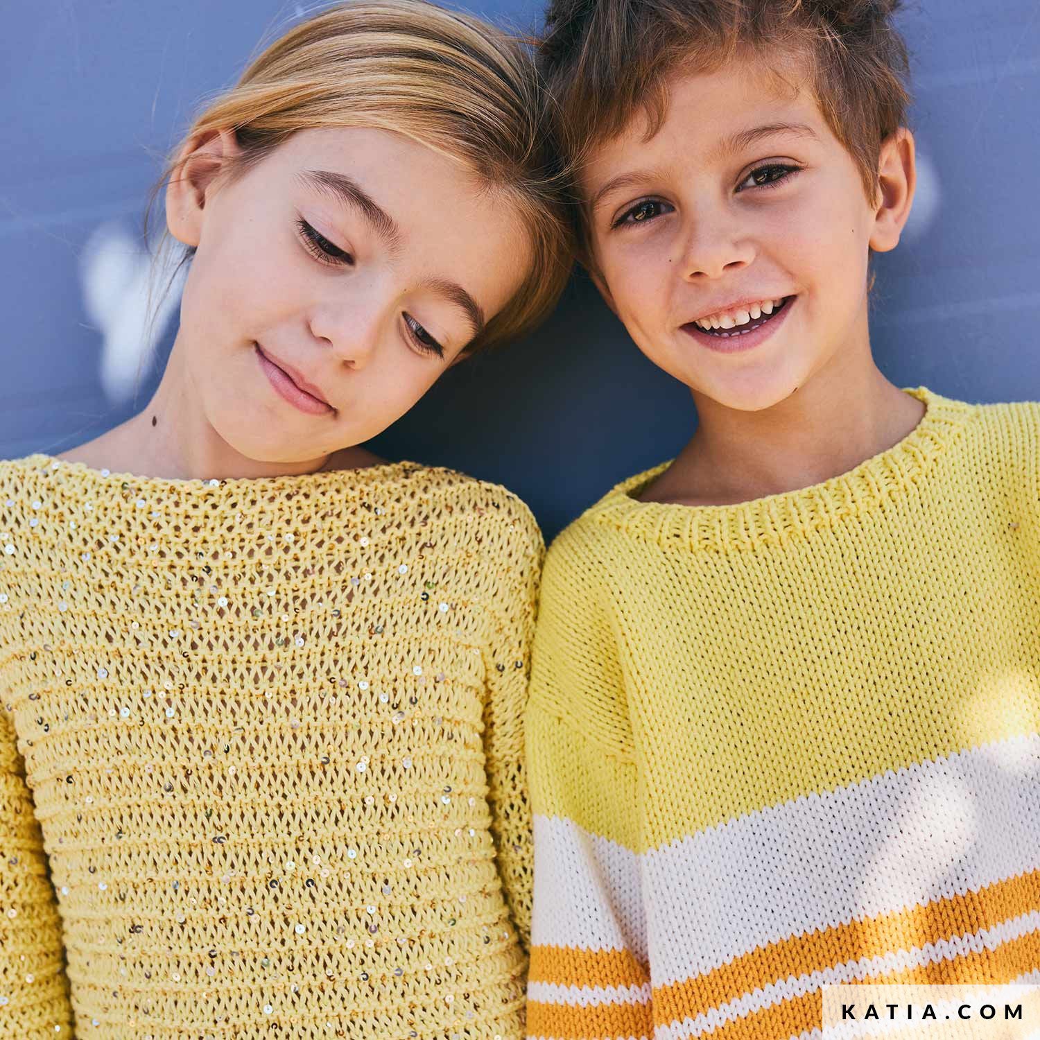 Patroon breien haken kinderen trui lente zomer katia — gemaakt met Katia Kinderen Magazine No. (12)