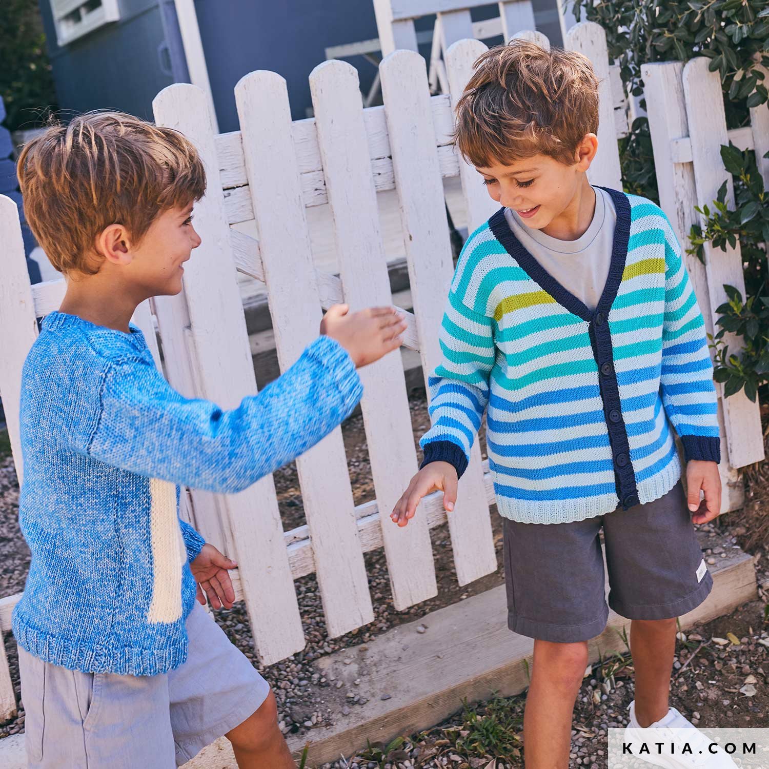 Patroon breien haken kinderen jas lente zomer katia — gemaakt met Katia Kinderen Magazine No. (39)