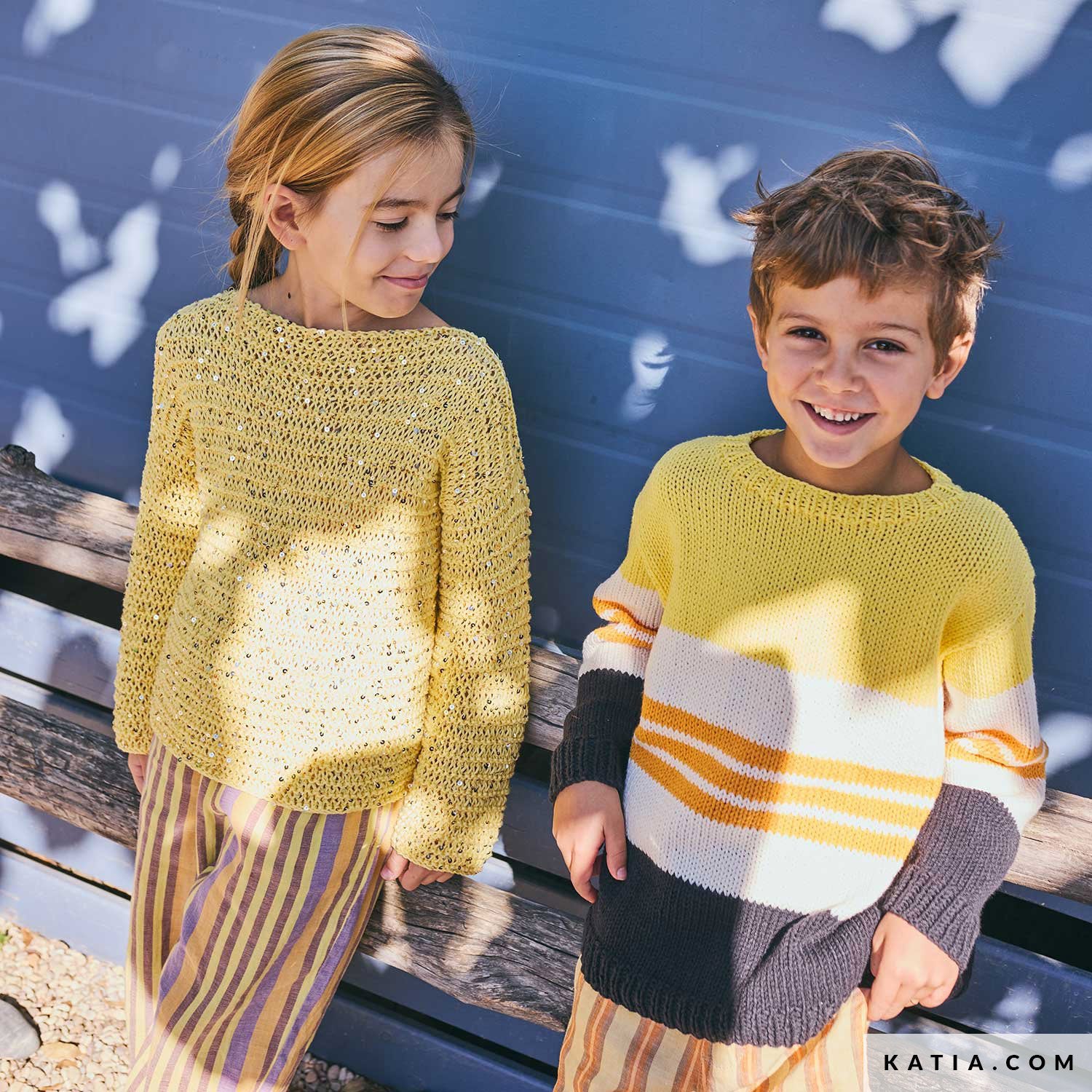 Patroon breien haken kinderen trui lente zomer katia — gemaakt met Katia Kinderen Magazine No. (11)