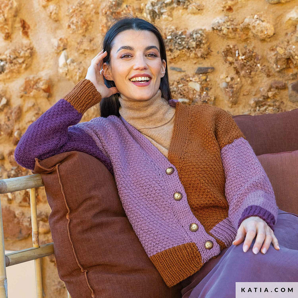 Patroon breien haken dames jas herfst winter katia — gemaakt met Katia Merino Aran (4)