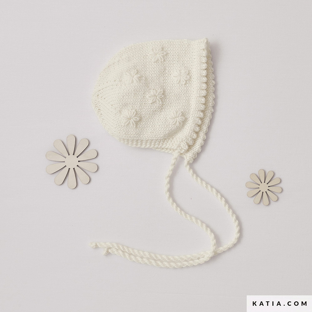 Patroon breien haken baby muts herfst winter katia — gemaakt met Katia New Ultrasoft (2)
