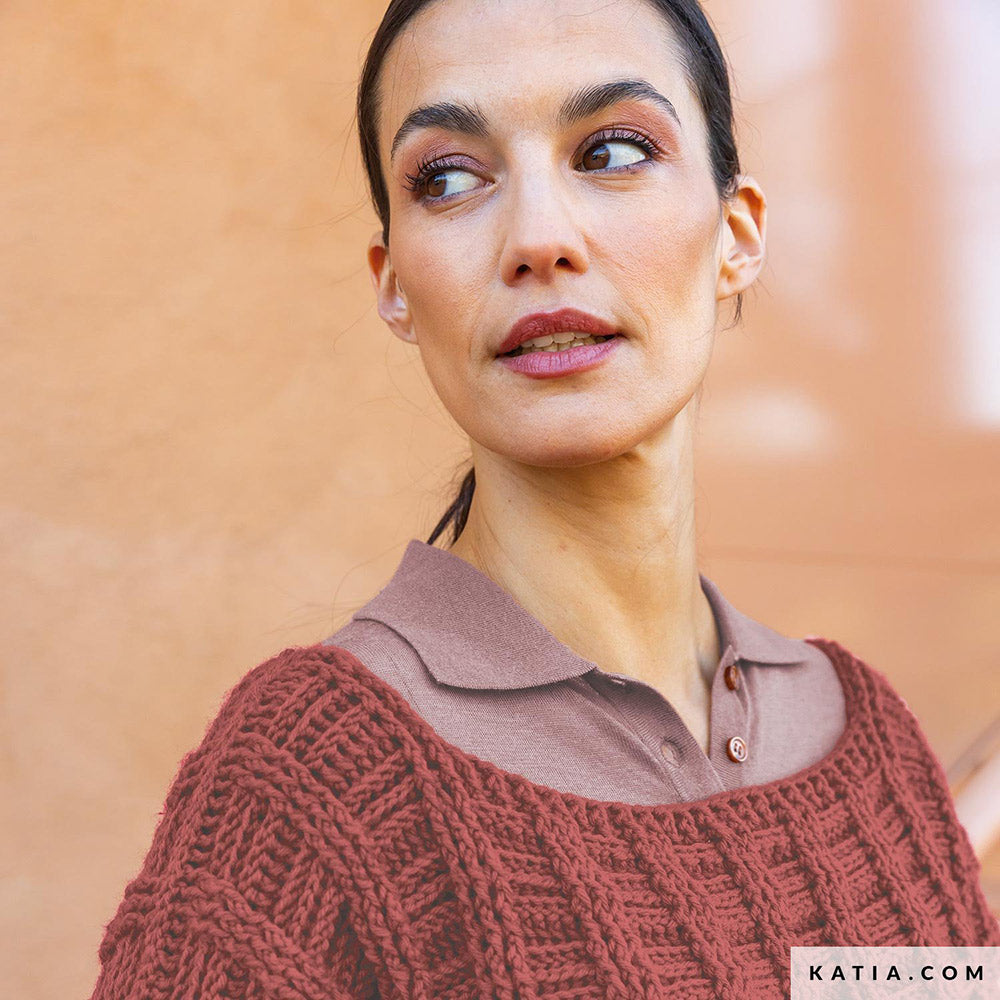 Patroon breien haken dames trui herfst winter katia — gemaakt met Katia New Ultrasoft (7)
