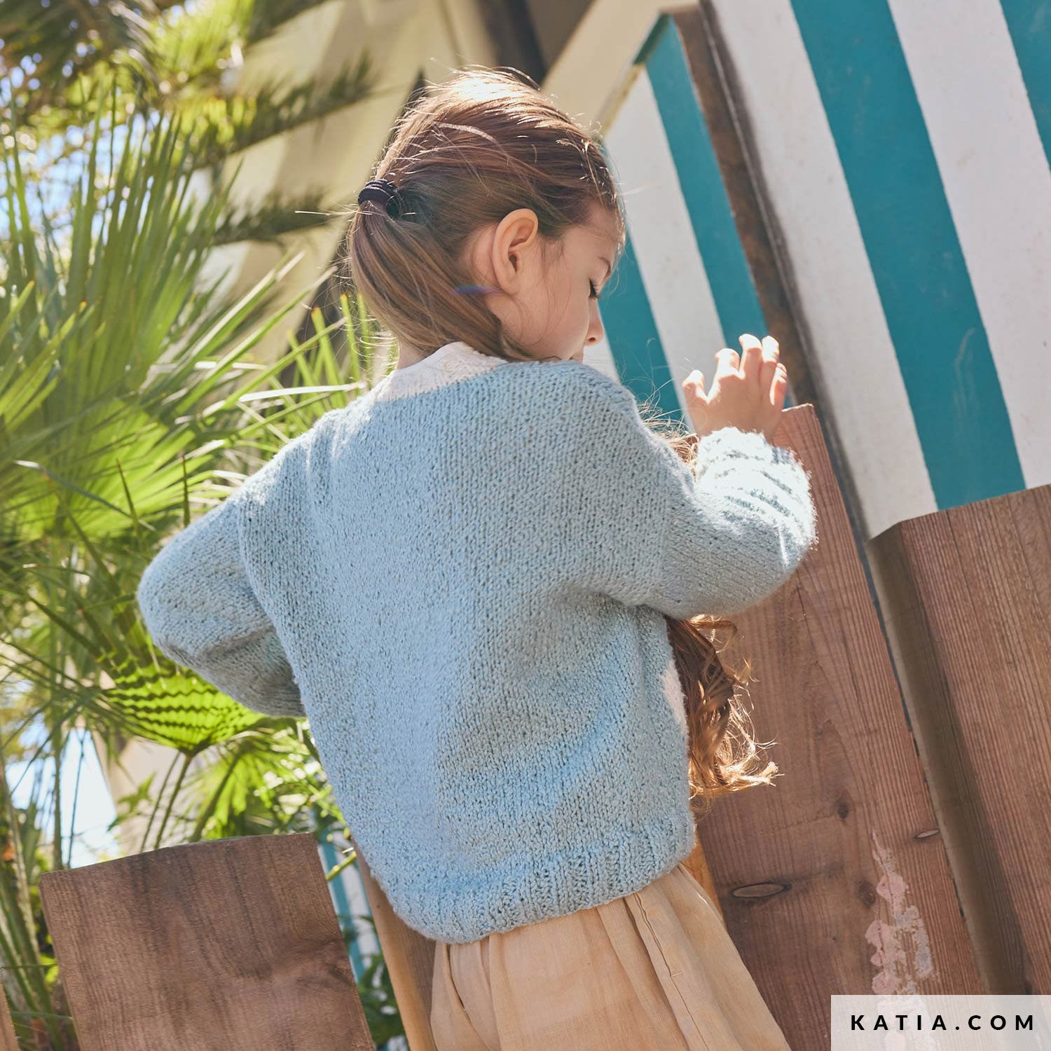 Patroon breien haken kinderen jas lente zomer katia — gemaakt met Katia Onda (3)