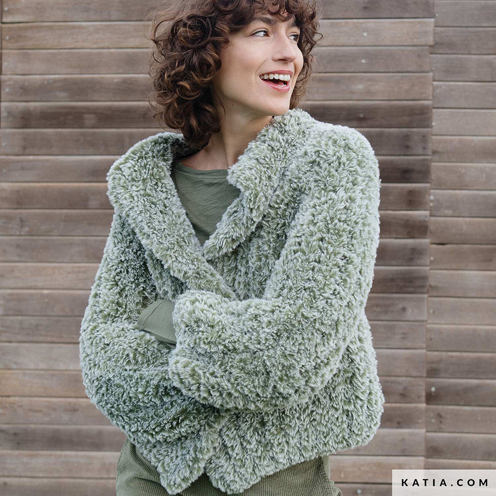 Patroon breien haken dames jas herfst winter katia — gemaakt met Katia Polar (8)