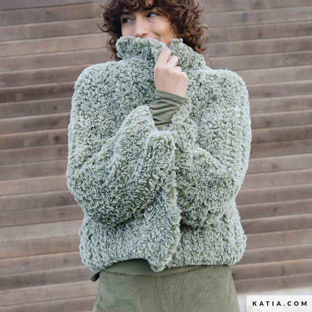 Patroon breien haken dames jas herfst winter katia — gemaakt met Katia Polar (6)