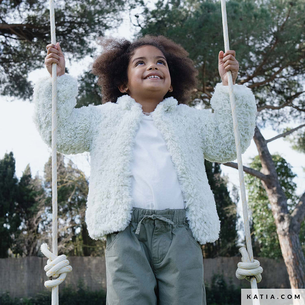 Patroon breien haken kinderen jas herfst winter katia — gemaakt met Katia Polar