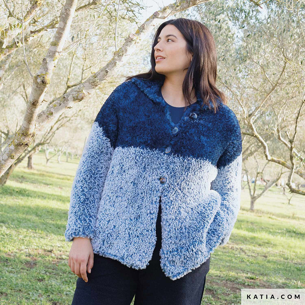 Patroon breien haken dames jas herfst winter katia — gemaakt met Katia Polar (17)