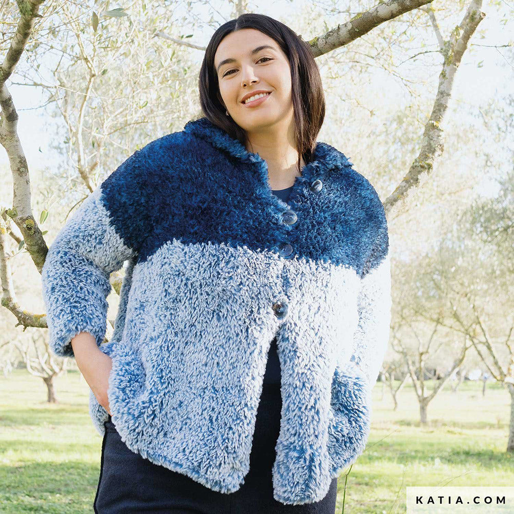Patroon breien haken dames jas herfst winter katia — gemaakt met Katia Polar (14)