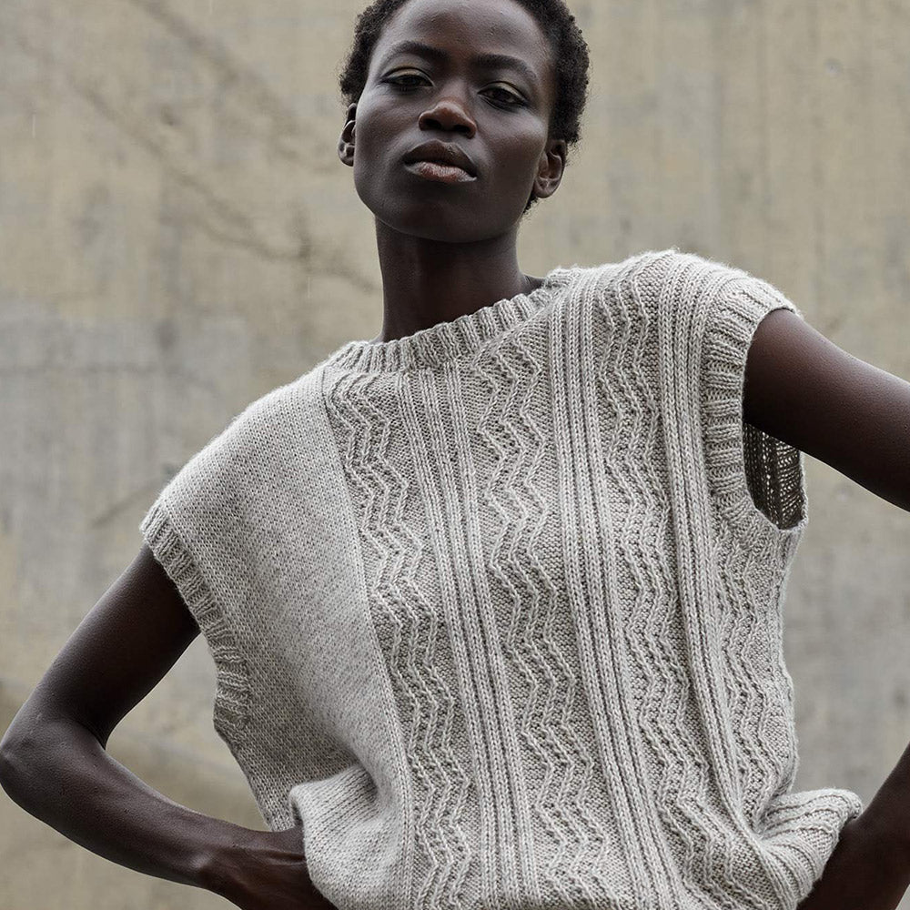 Patroon breien haken dames topje lente zomer katia — gemaakt met Katia Puro Cotone (3)