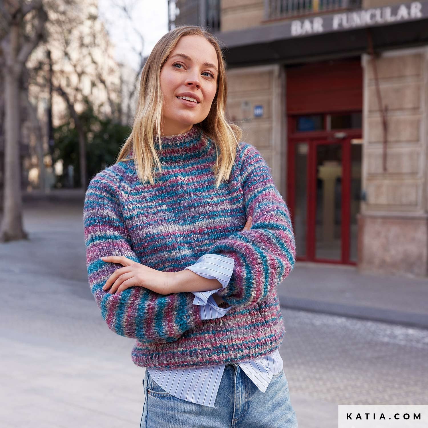 Patroon breien haken dames trui herfst winter katia — gemaakt met Katia Shibuya (4)