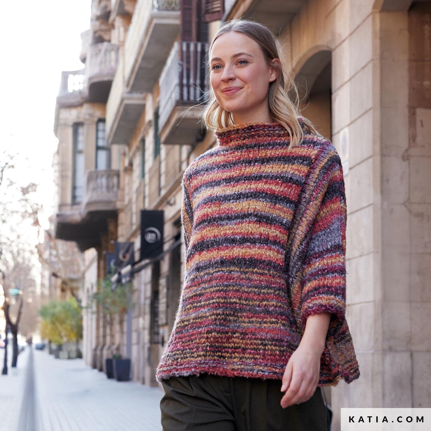 Patroon breien haken dames trui herfst winter katia — gemaakt met Katia Shibuya (10)