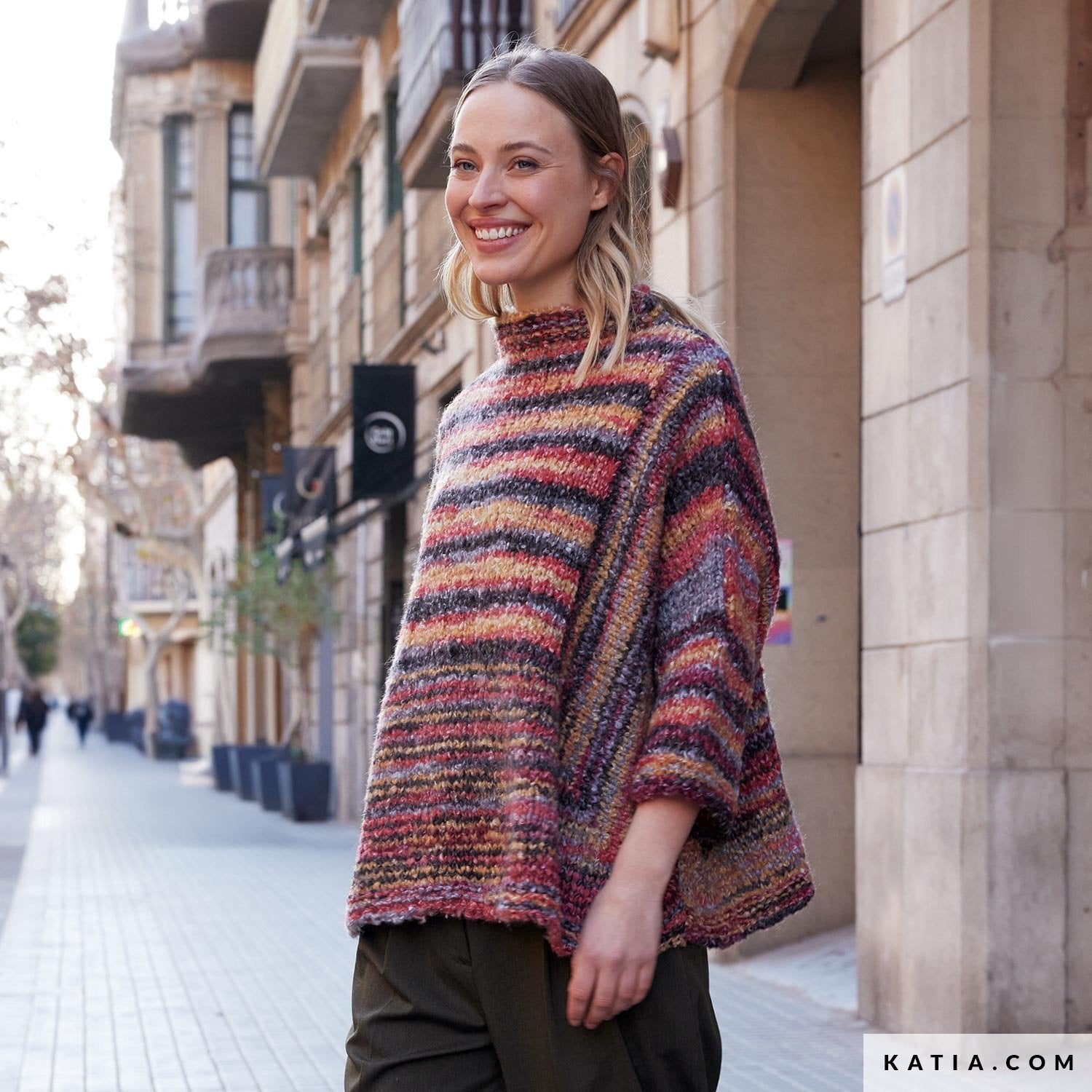Patroon breien haken dames trui herfst winter katia — gemaakt met Katia Shibuya (11)