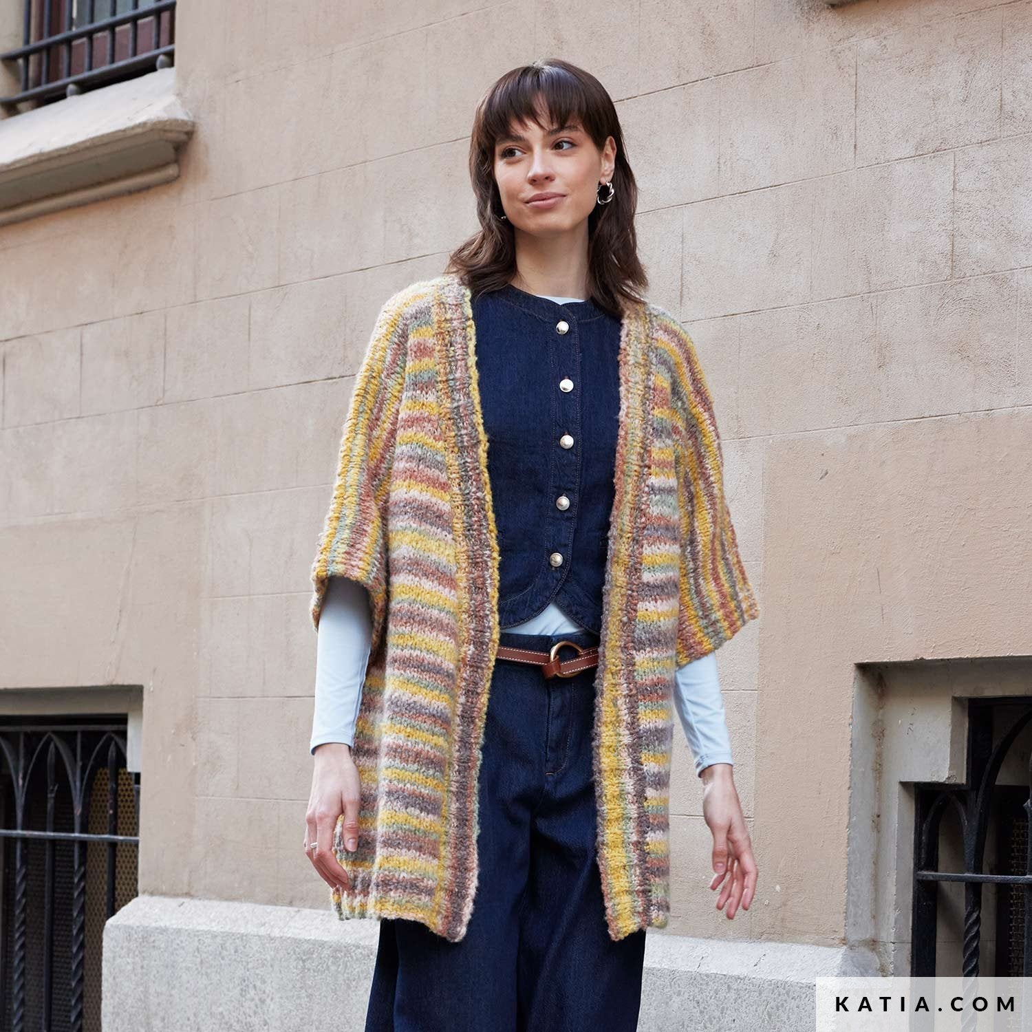 Patroon breien haken dames jas herfst winter katia — gemaakt met Katia Shibuya (4)