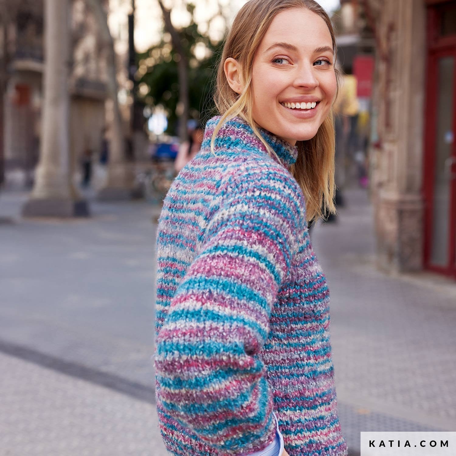 Patroon breien haken dames trui herfst winter katia — gemaakt met Katia Shibuya (2)