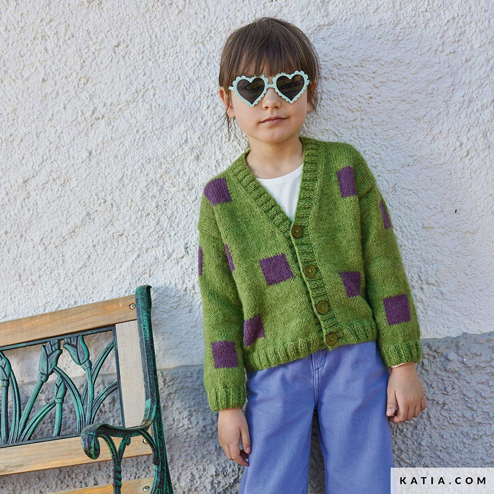 Patroon breien haken kinderen jas herfst winter katia — gemaakt met Katia Soft Gratte (3)