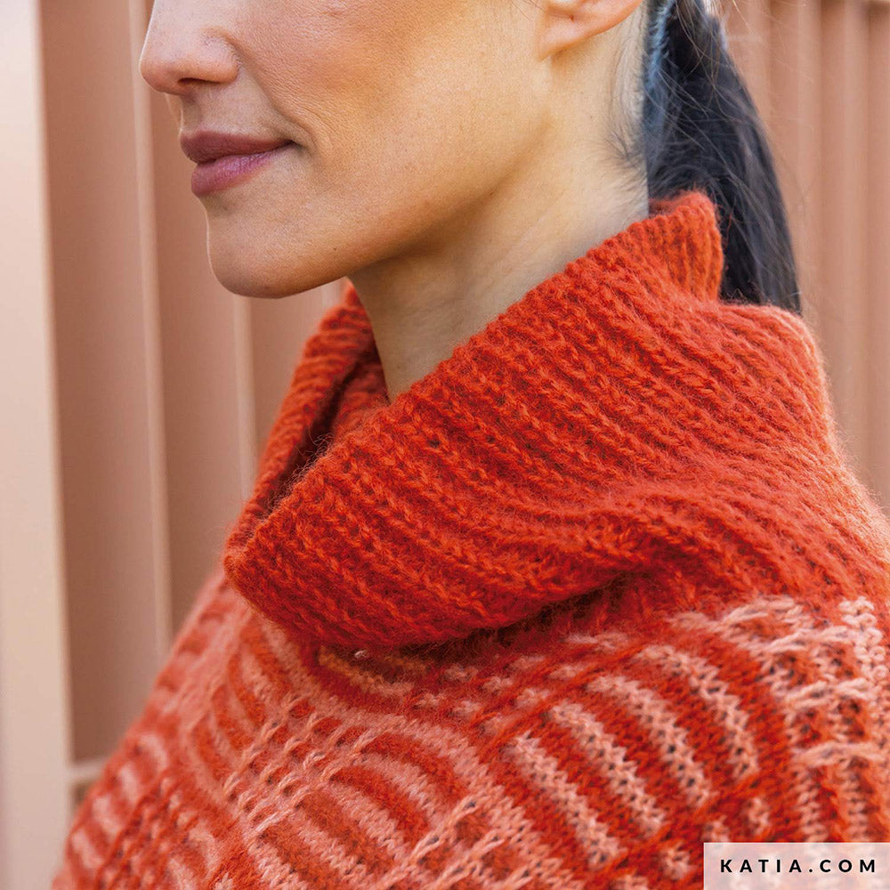 Patroon breien haken dames vest herfst winter katia — gemaakt met Katia Soft Gratté (5)