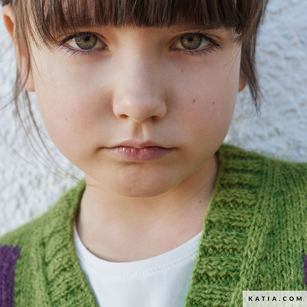 Patroon breien haken kinderen jas herfst winter katia — gemaakt met Katia Soft Gratté (2)