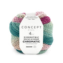 Katia Symmetric Socks & More - Chromatic 204 Olieverf-Beige-Kauwgom roze