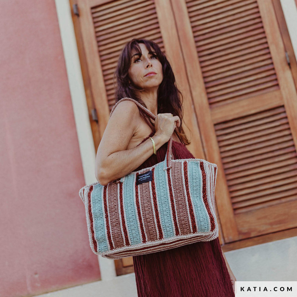 Patroon breien haken dames draagtas lente zomer katia — gemaakt met Katia The Vegan Bag