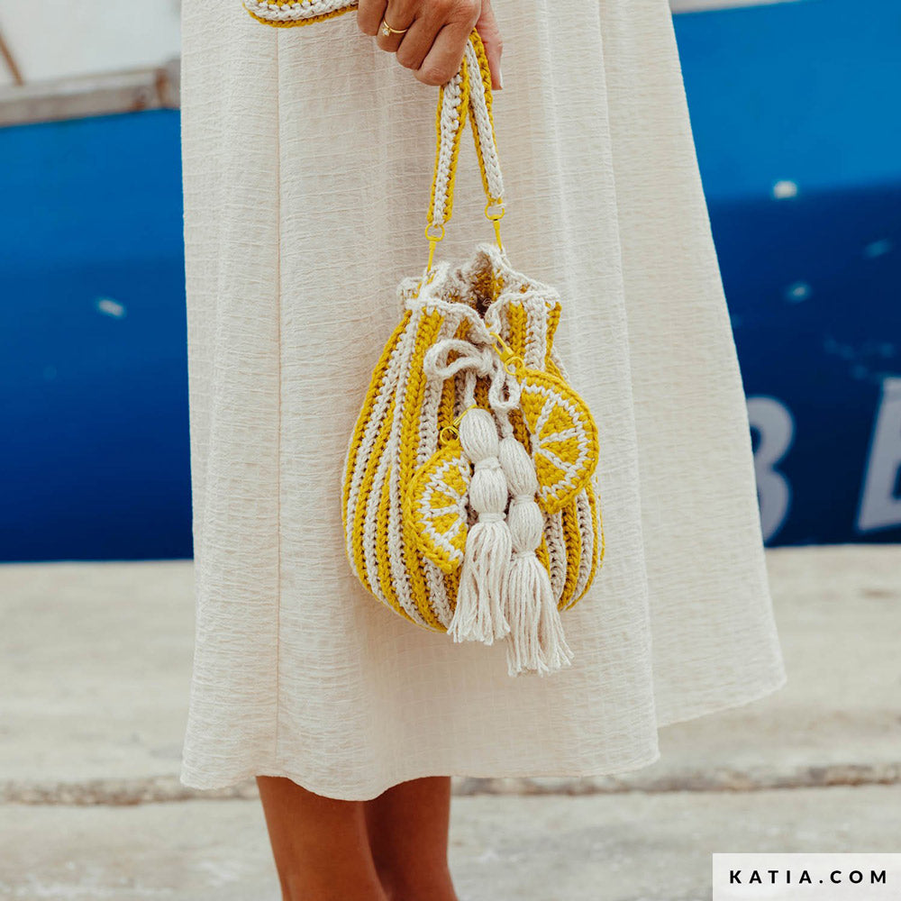 Patroon breien haken dames tas lente zomer katia — gemaakt met Katia The Vegan Bag (3)