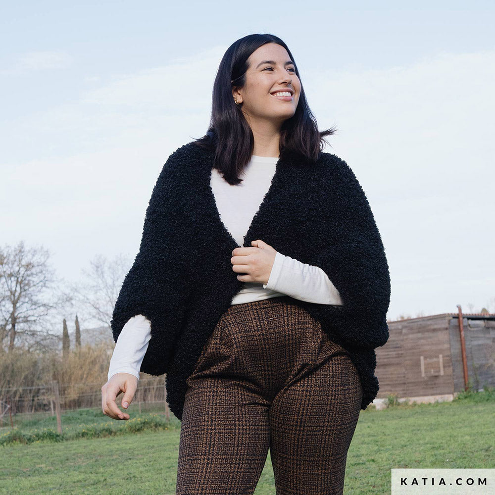 Patroon breien haken dames jas herfst winter katia — gemaakt met Katia WOW - Loopy (10)