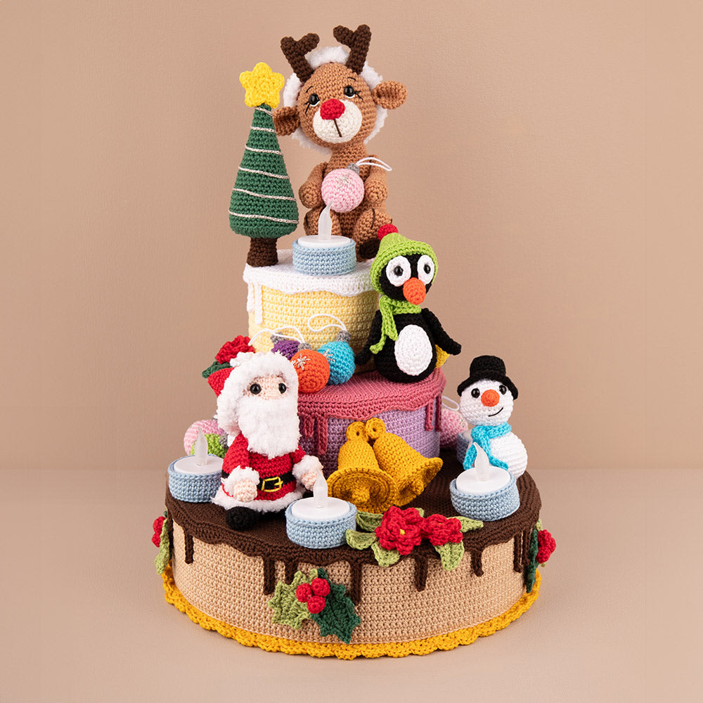 Kerst taart - Sandra Bekx - Garenpakket - Exclusief Patroon
