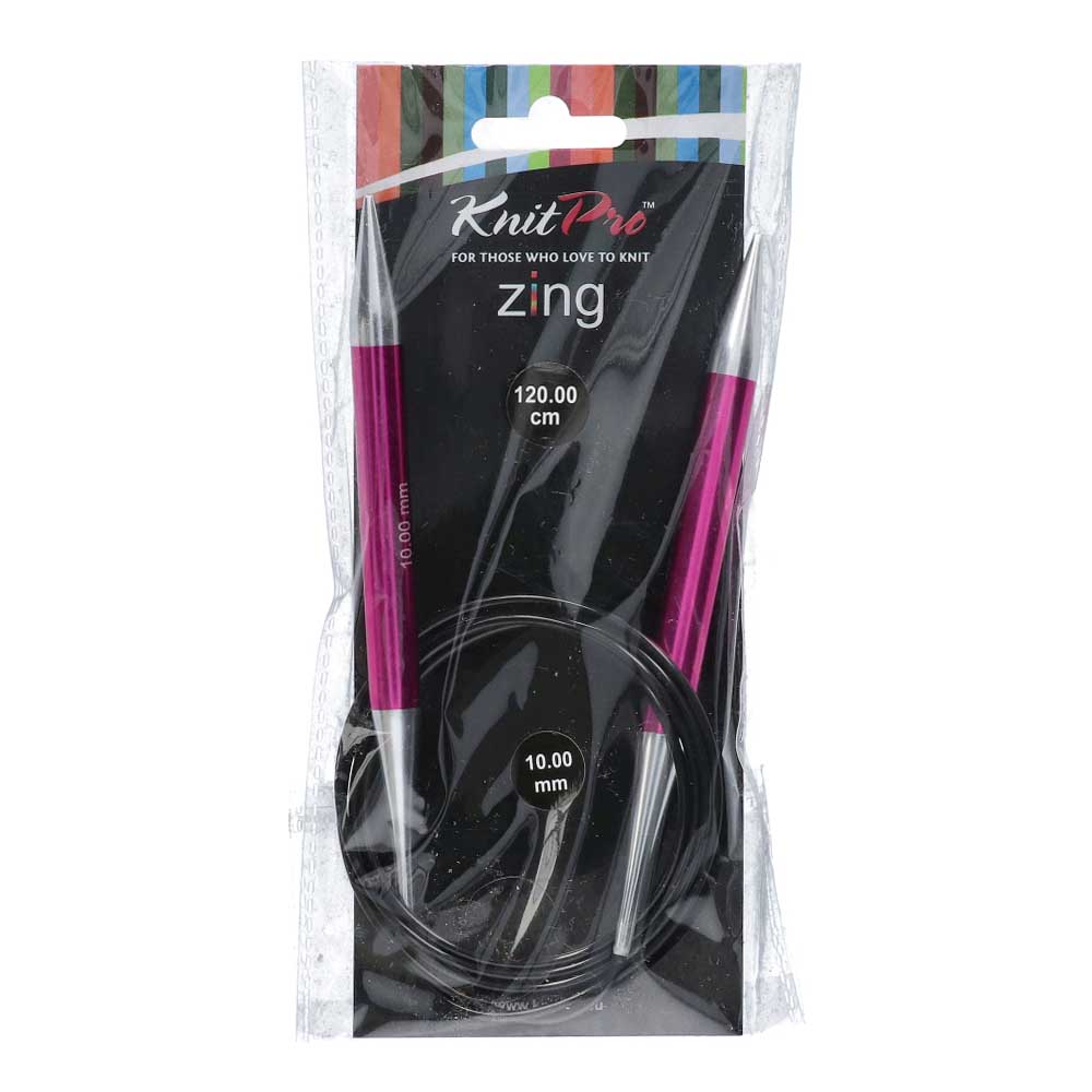 KnitPro Zing Rondbreinaalden 120cm 10,00 mm