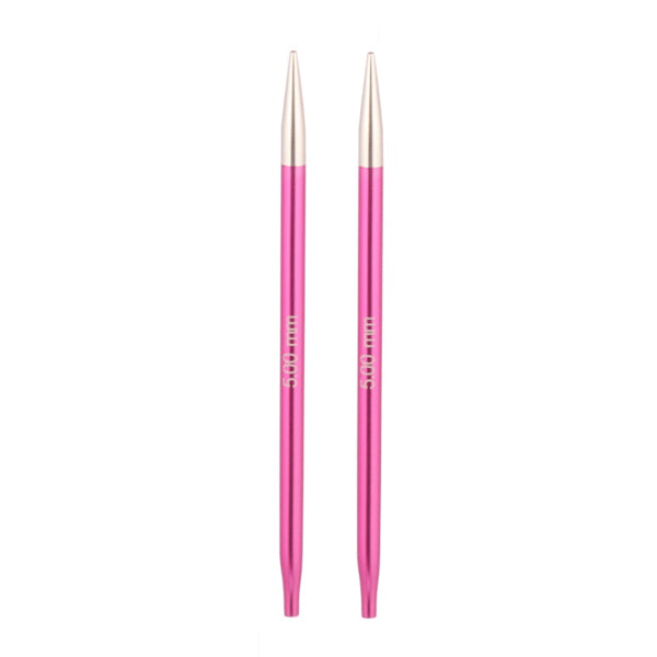 KnitPro Zing Verwisselbare Rondbreinaalden 5,0 mm - aluminium naaldpunten