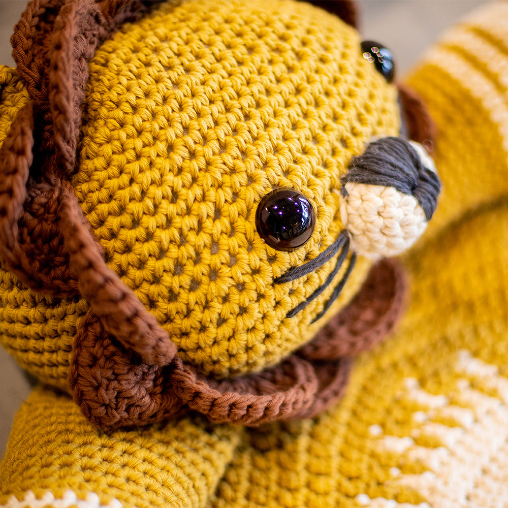 Knuffelkleed — gemaakt met Knuffelkleed Leeuw Haakpakket (2)