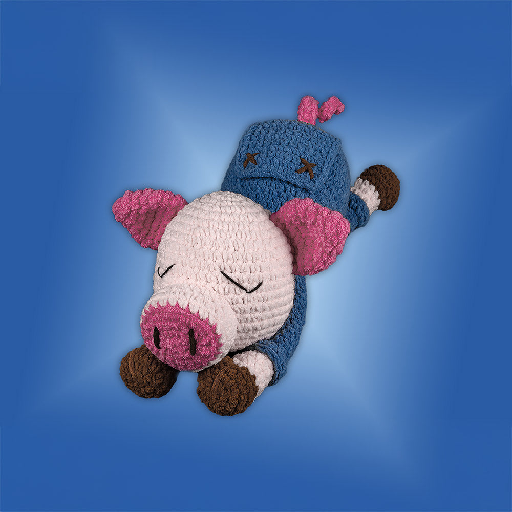 Knuffel varken — gemaakt met Knuffels voor kleintjes haken (2)
